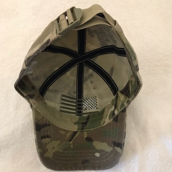 ROTHCO U.S. Military Issue Adjustable Camou American Flag Ball Cap - Picture 6 of 14